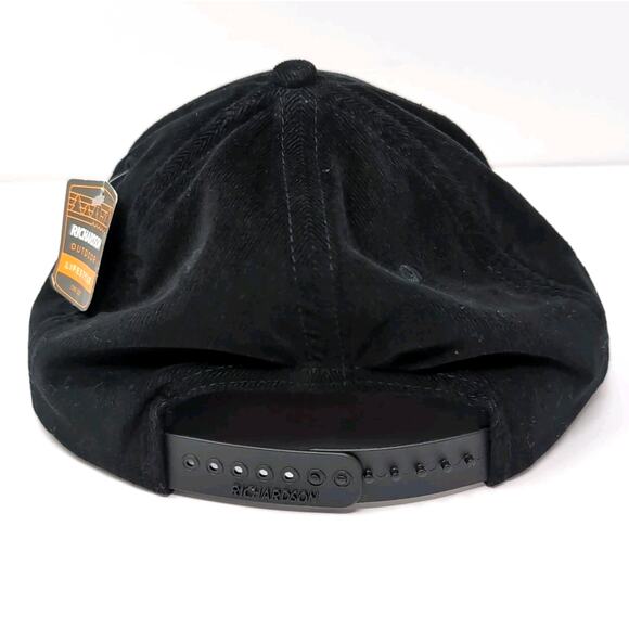 San Diego March and Ash Logo Snap Back Hat Cap Black Corduroy Adjustable NEW NWT - Picture 8 of 14